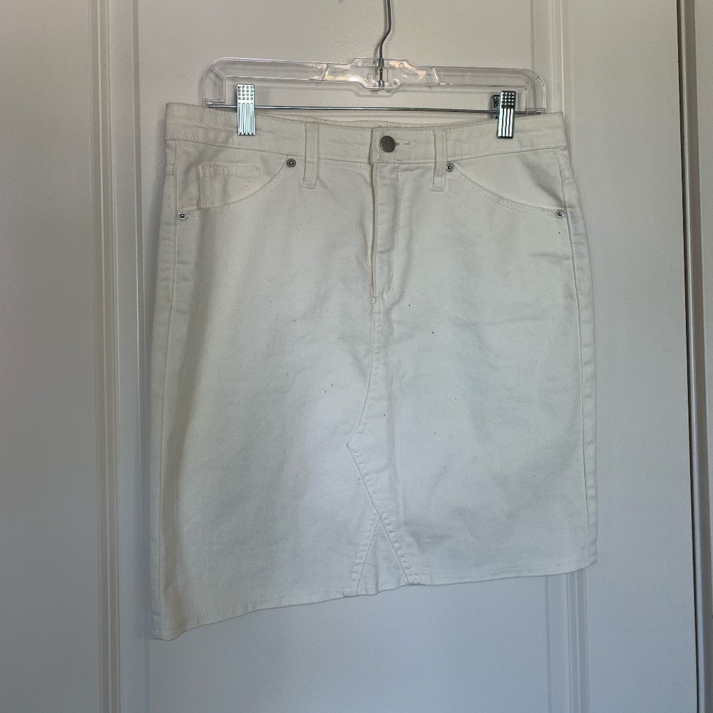 Target White Jean Skirt